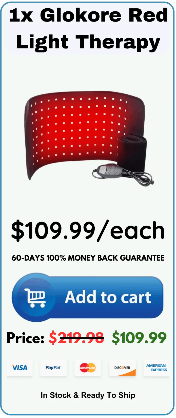 Glokore Red Light Therapy price 